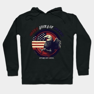 American eagle, 4th of july, usa flag Hoodie